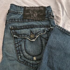 True Religion Men's Blue Denim Jeans